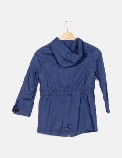 Benetton Parka azul marina básica