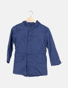 Benetton Parka azul marina básica