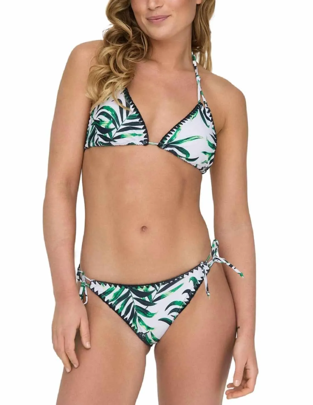 Bikini Only Tricia braguita verde estampada de mujer