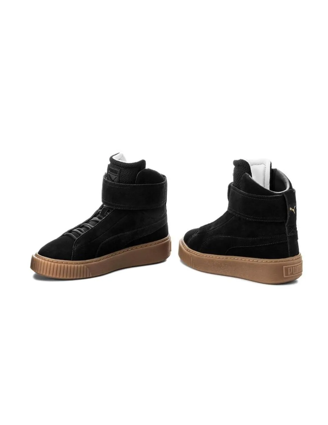 Botín Puma Platform negro de serraje para mujer