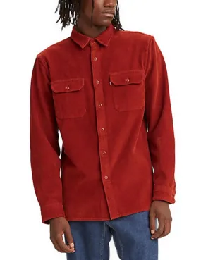 Camisa Levi´s de pana manga larga naranja oscuro para hombre