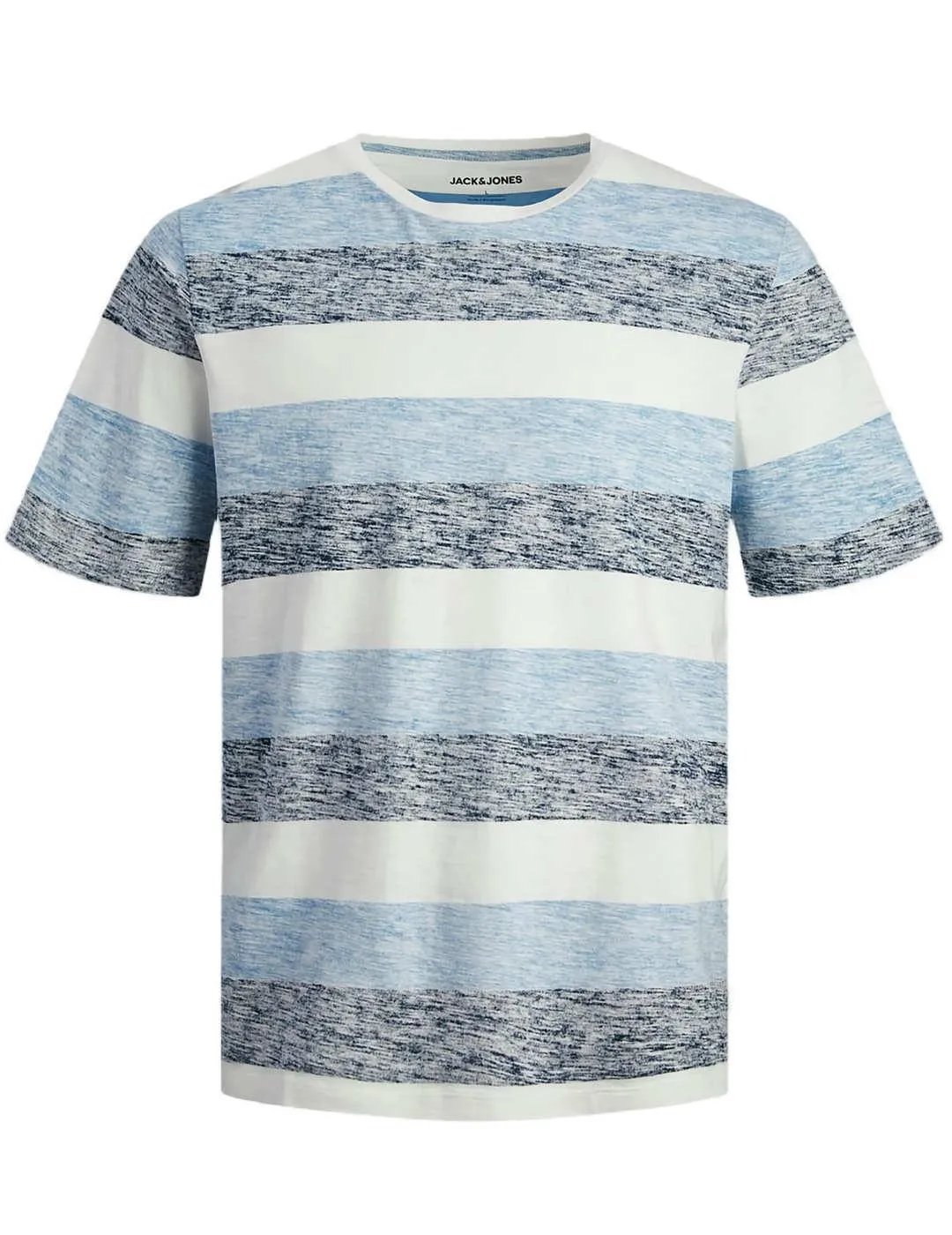 Camiseta Jack&Jones Coast raya azul manga corta de hombre