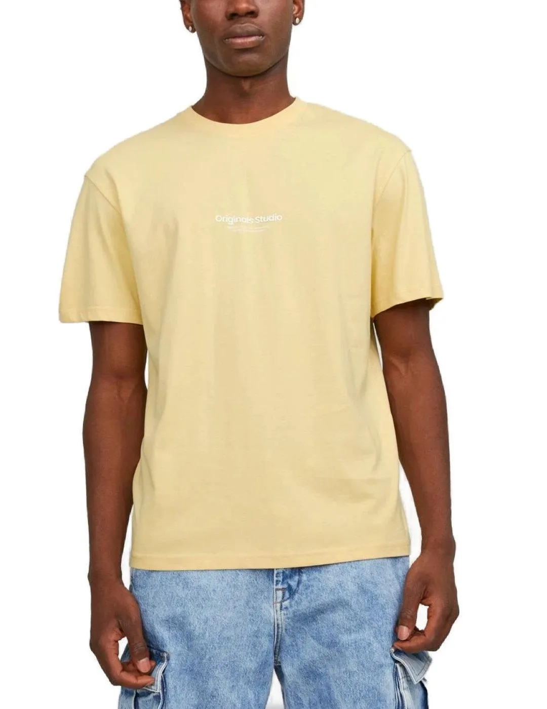 Camiseta Jack&Jones Esterbro amarillo manga corta de hombre