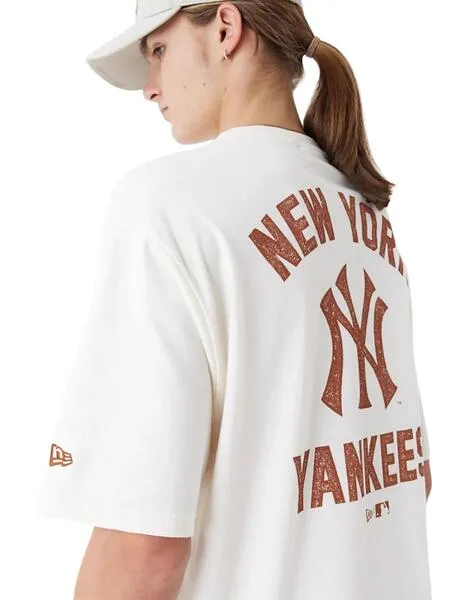 camiseta new era neyyan MLB wordmark oversized de hombre.