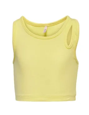 Camiseta tirantes Only Kids Messa amarillo de niña