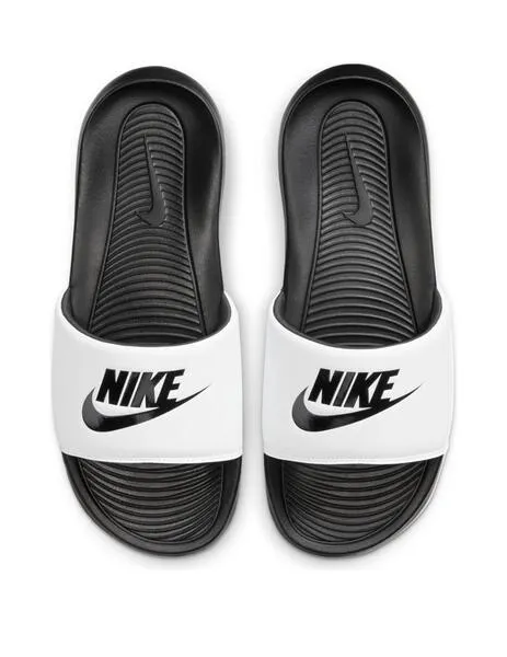 chanclas nike victori one blanco negro de hombre.