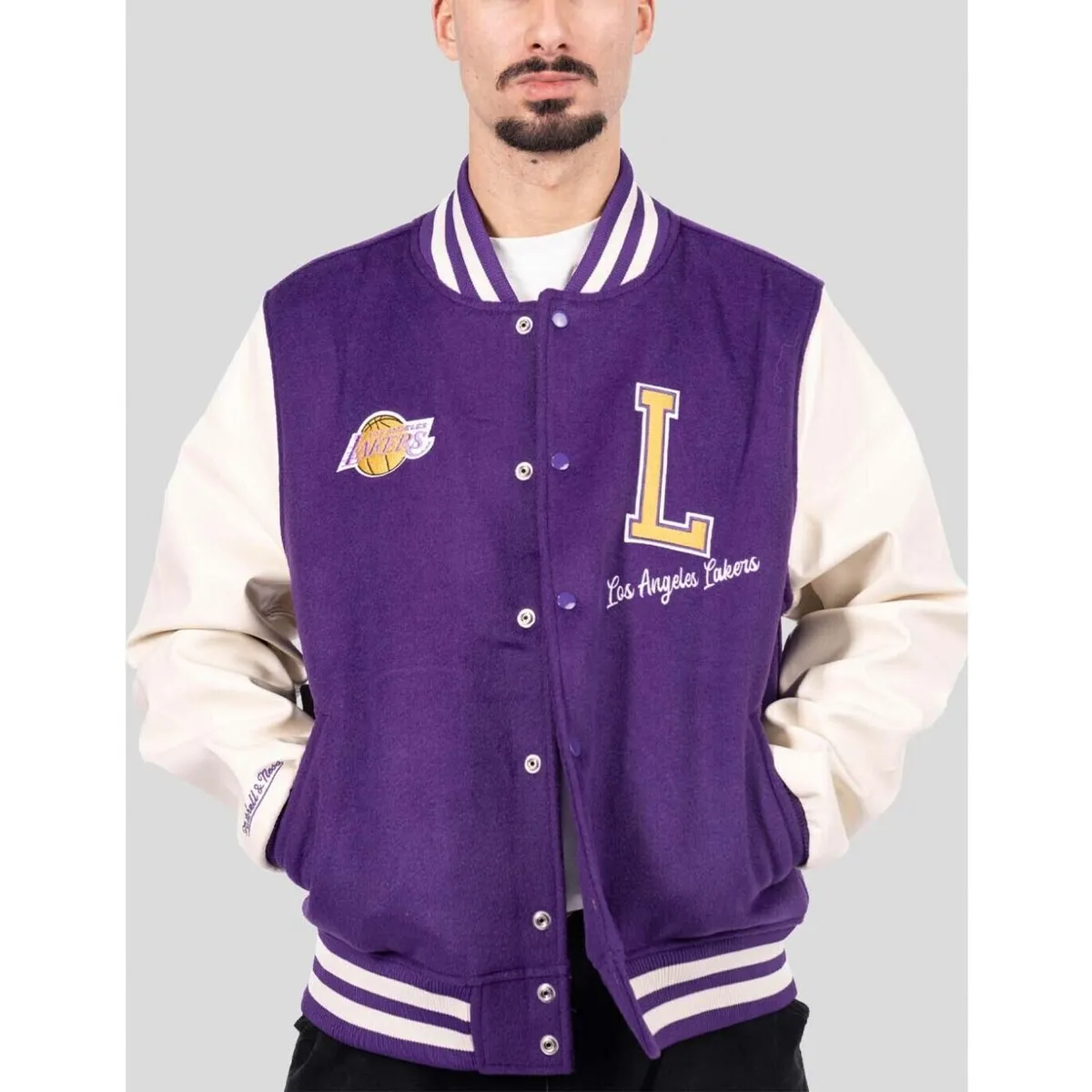 CHAQUETA  NBA VARSITY JACKET - LA LAKERS  PURPLE