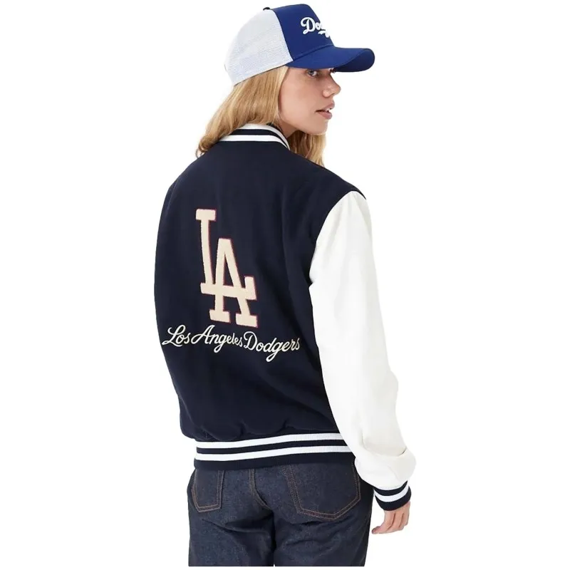 Chaqueta New Era Mlb Large Logo Varsityf Los Angeles Dodgers