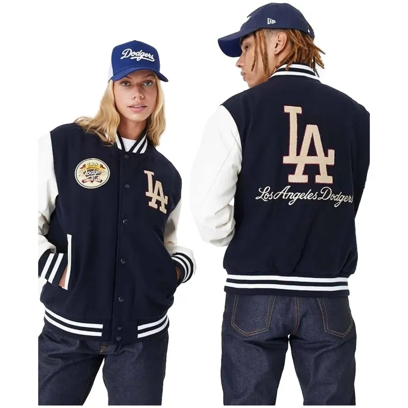 Chaqueta New Era Mlb Large Logo Varsityf Los Angeles Dodgers