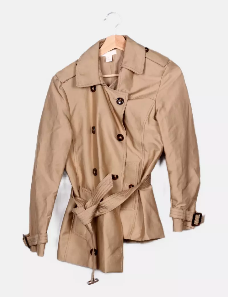 H&M Gabardina beige básica