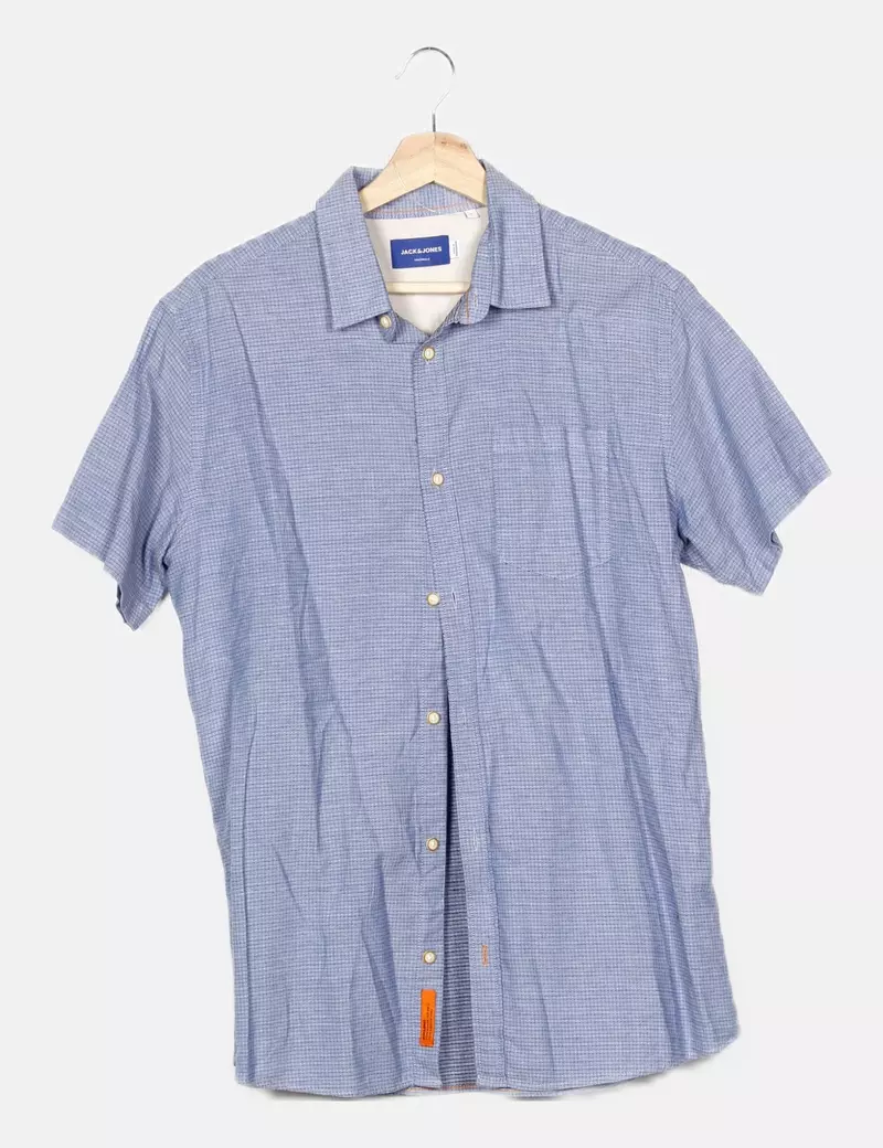 Jack & Jones Camisa azul estampada