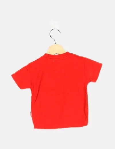 Kokodo Camiseta roja estampada