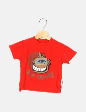 Kokodo Camiseta roja estampada