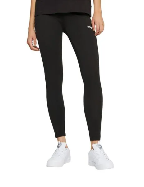 mallas puma essential tape negro de mujer.