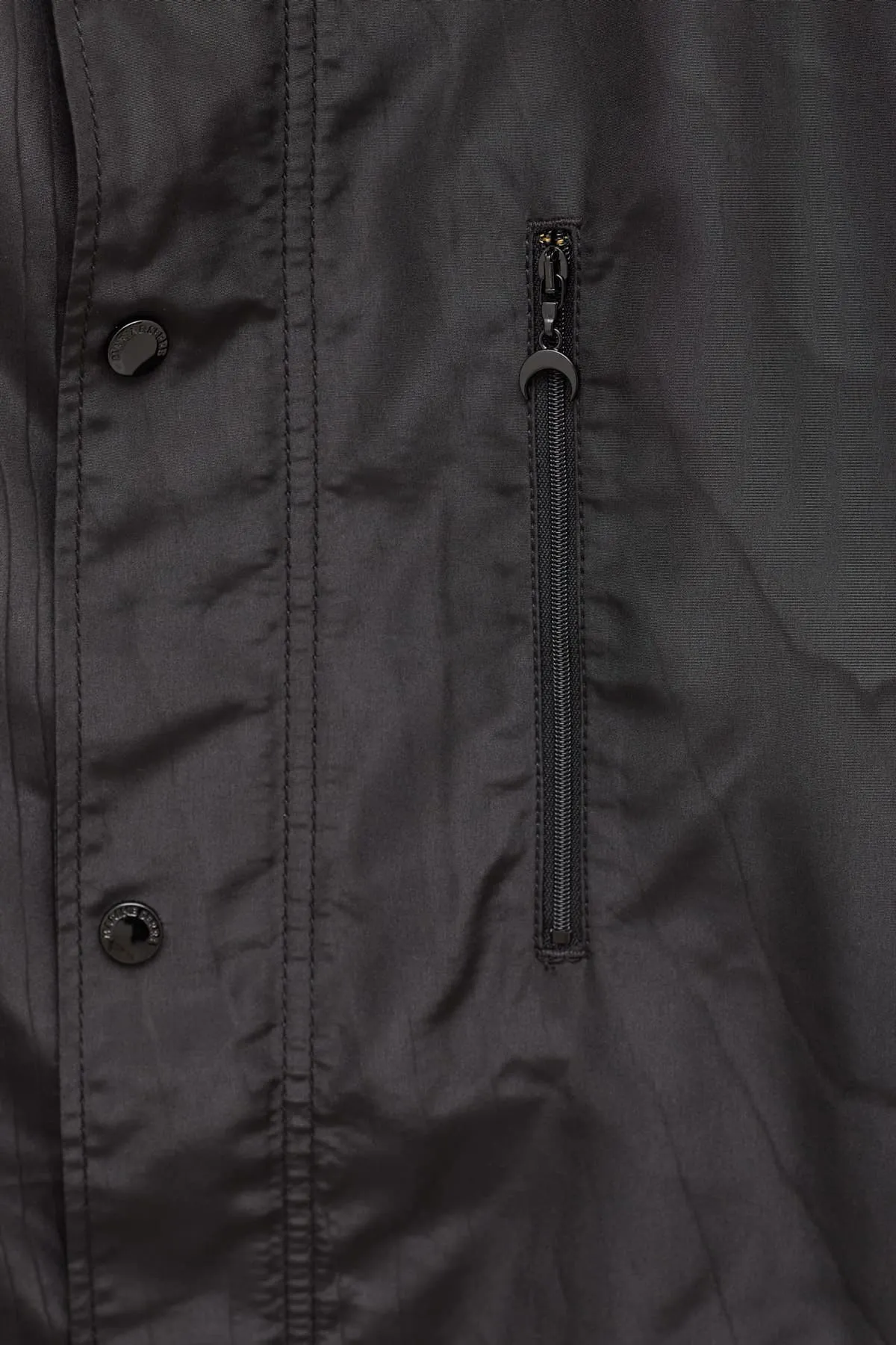 MARINE SERRE BLACK MOIRE WINDBREAKER