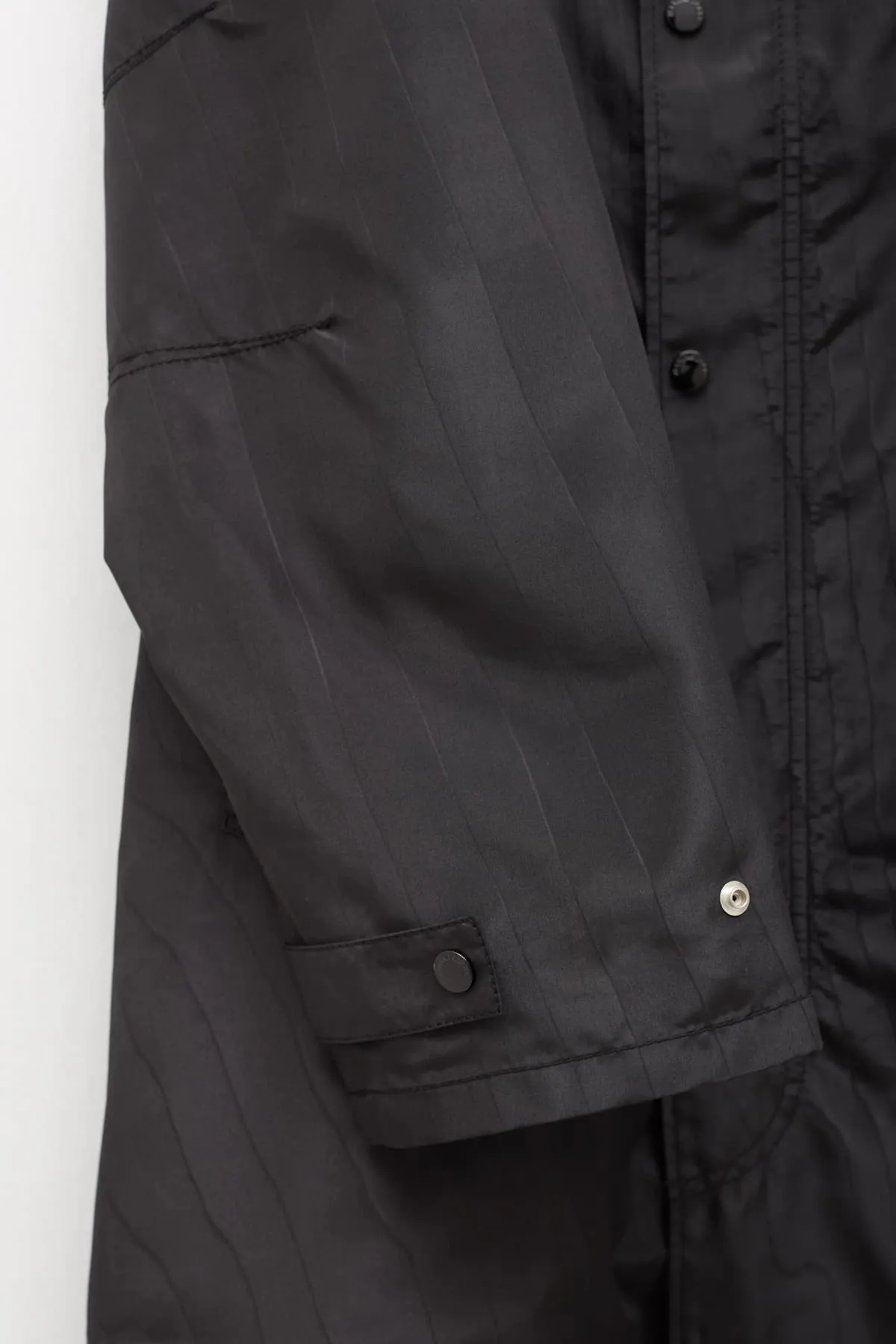 MARINE SERRE BLACK MOIRE WINDBREAKER