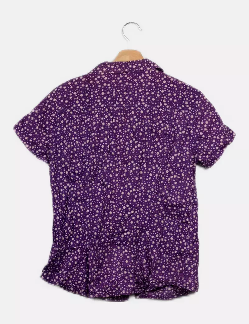 ONLY Camisa morada estampada