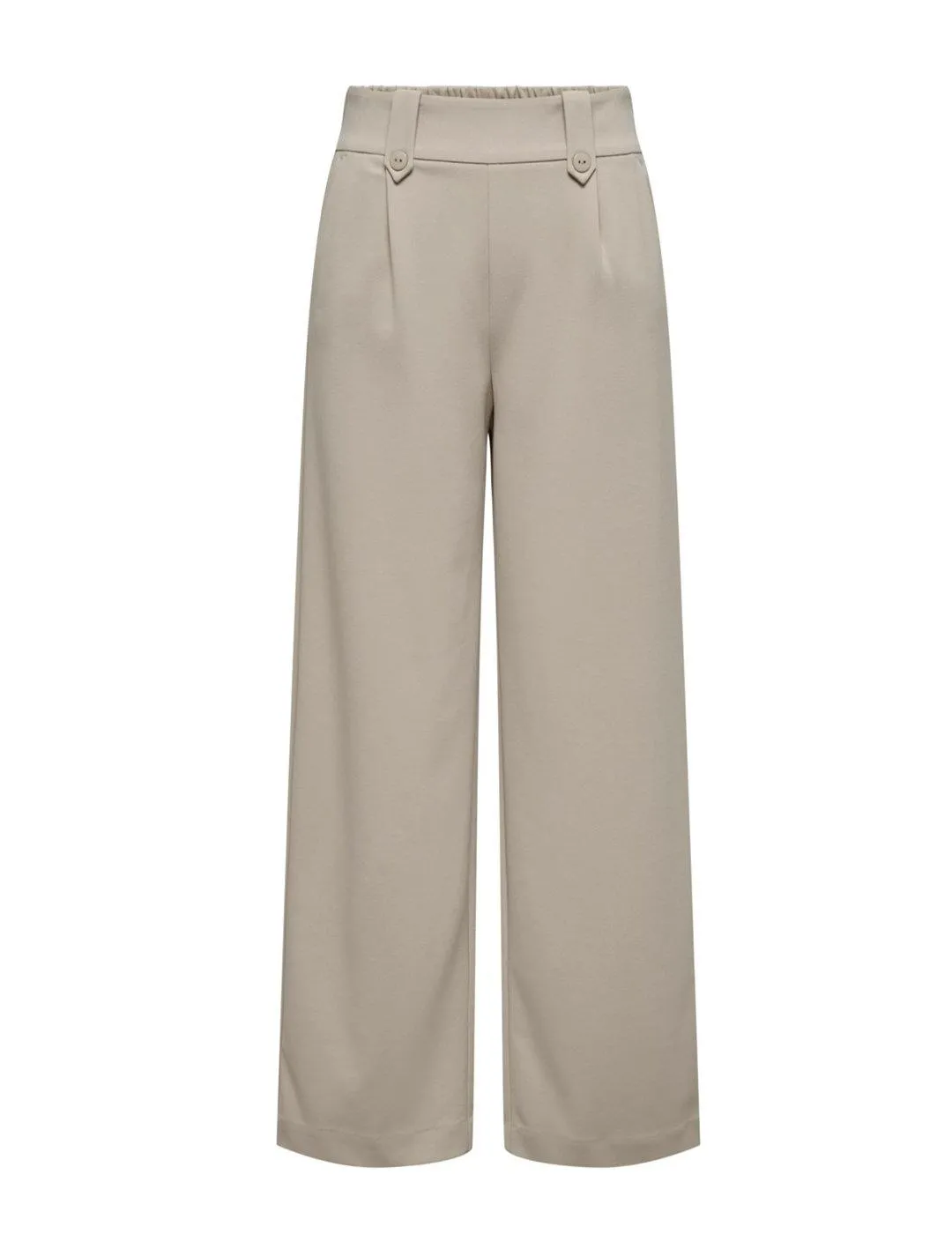 Pantalón palazzo Only Klara beige ancho de mujer