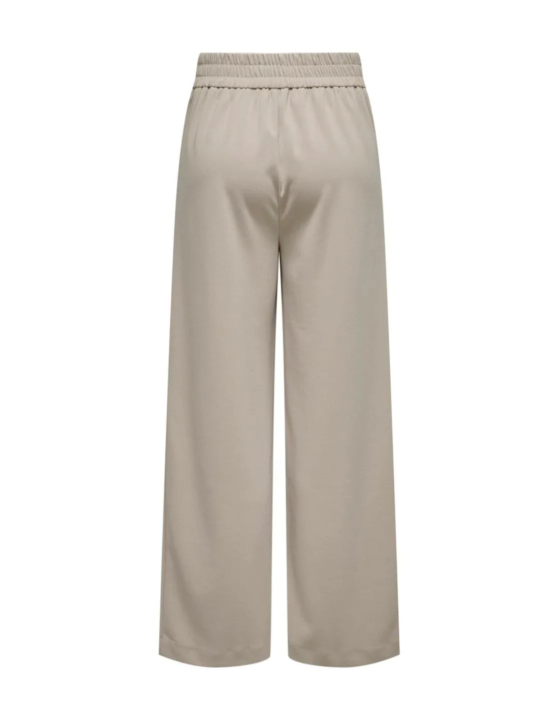 Pantalón palazzo Only Klara beige ancho de mujer