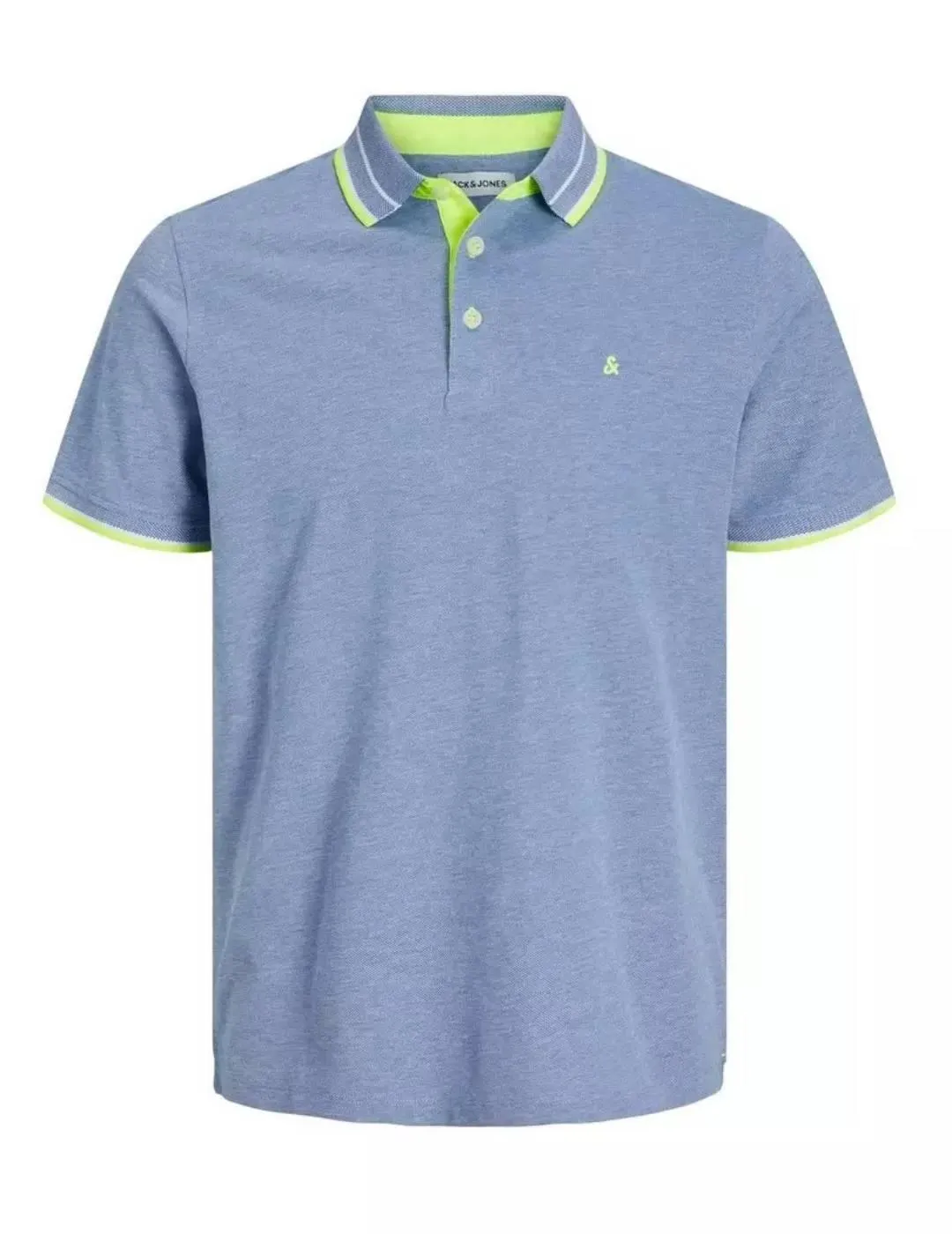 Polo Jack&Jones Paulos azul claro manga corta de hombre