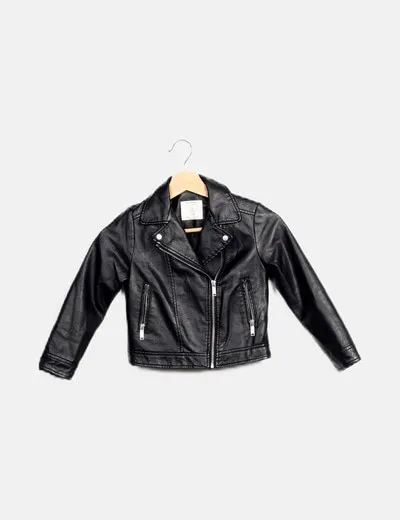 Primark Biker negra básica