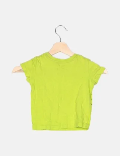 Primark Camiseta verde estampada