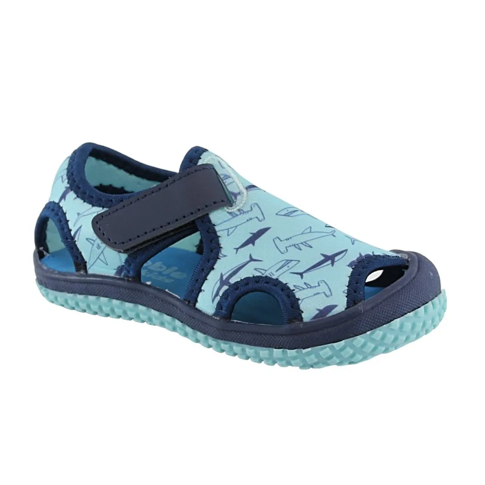 Sandalias de agua Bubble Kids Tiburones Celeste