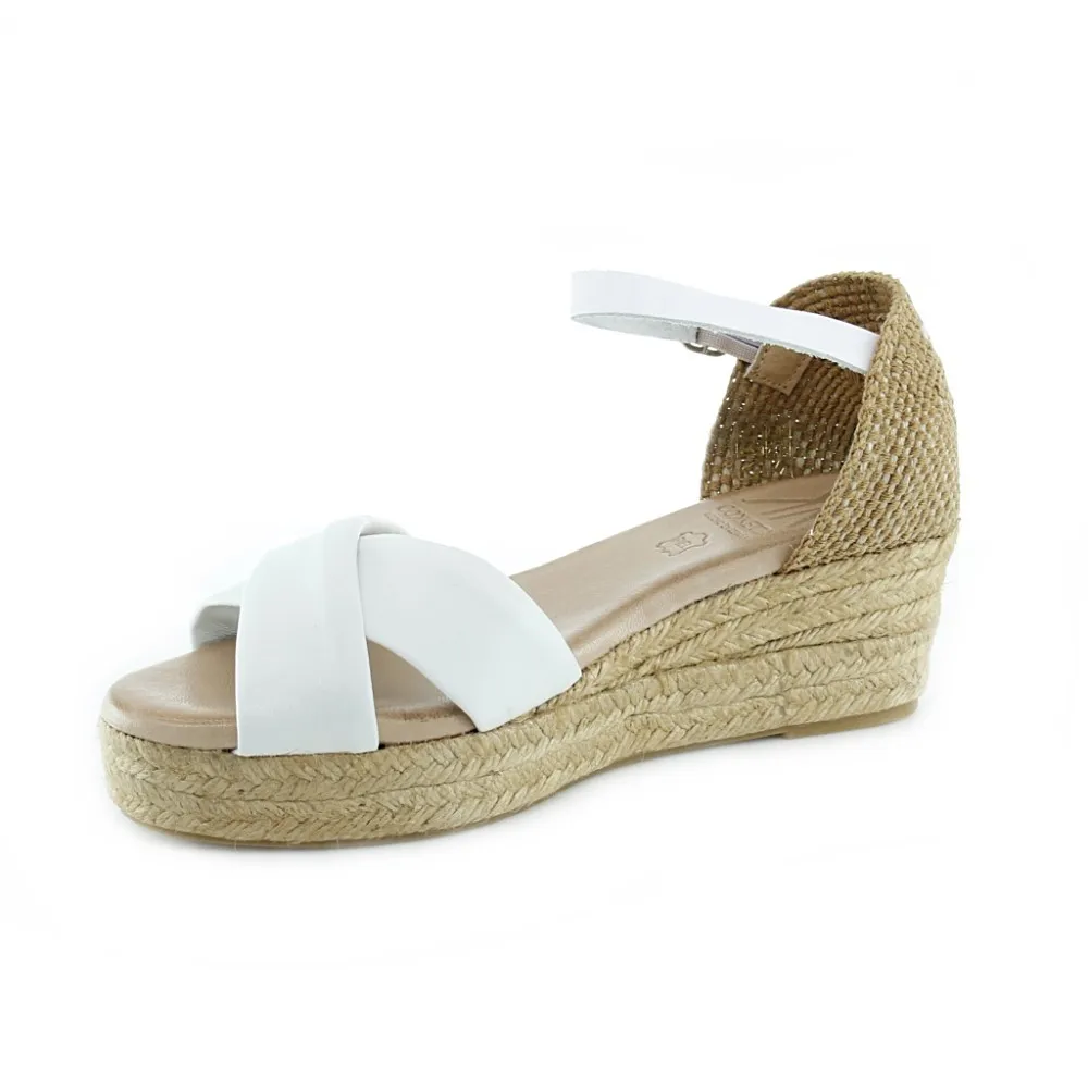 Sandalias de mujer Cokketta 391-D Blanco.