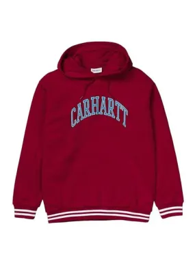 sudadera carhartt hooded knowledge rojo mujer