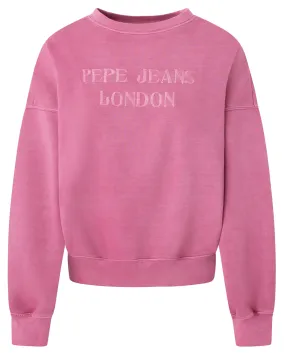 SUDADERA LOGO BORDADO MUJER PEPE JEANS