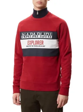 sudadera napapijri boves rojo para hombre