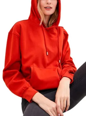 sudadera only abra rojo mujer