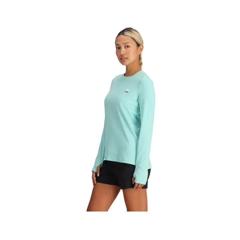 Sudadera Outdoor Research ACTIVE SPECTRUM SUN L/S TEE para mujer (Calcita)