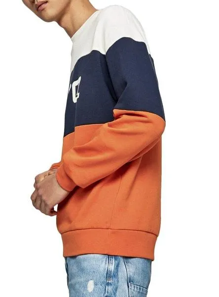 sudadera pepe jeans glenn naranja para hombre