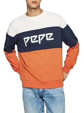 sudadera pepe jeans glenn naranja para hombre