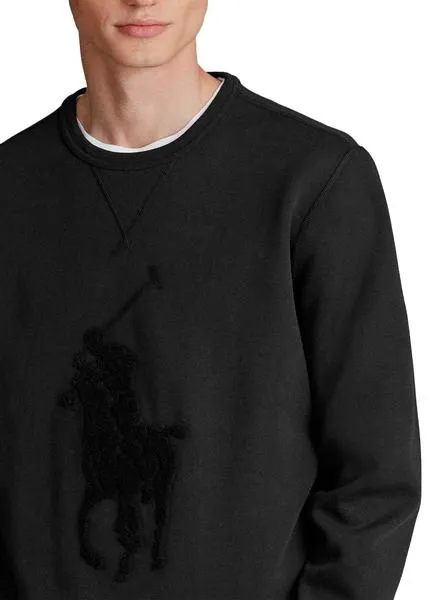 sudadera polo ralph lauren big logo negro