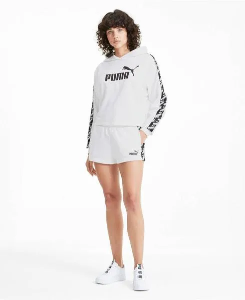 sudadera puma amplified blanco mujer