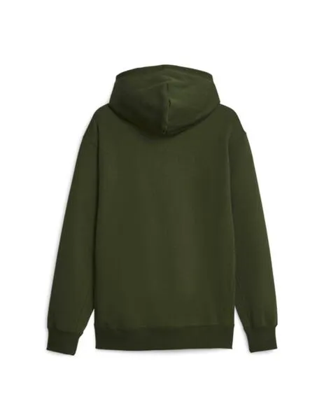 sudadera puma classic small logo verde de hombre.