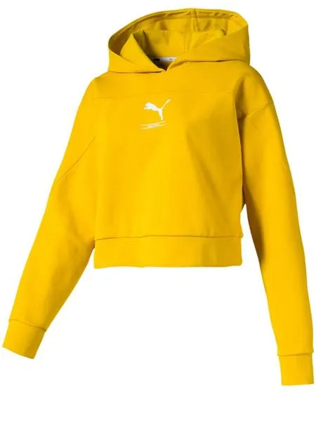 sudadera puma nu-tility amarillo mujer