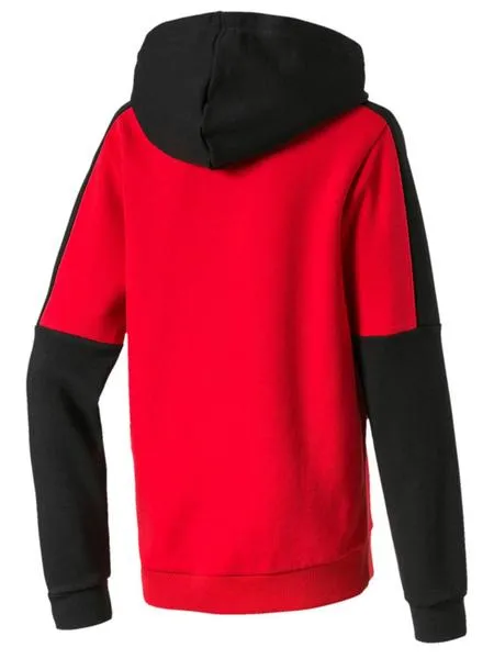 sudadera puma rebel rojo niño