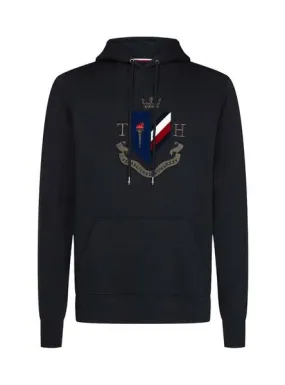 sudadera tommy hilfiger crest artwork marino 