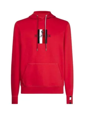 sudadera tommy hilfiger luxury artwork rojo hombre