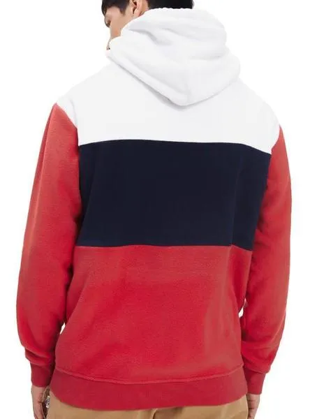 sudadera tommy jeans bold stripe hood para hombre