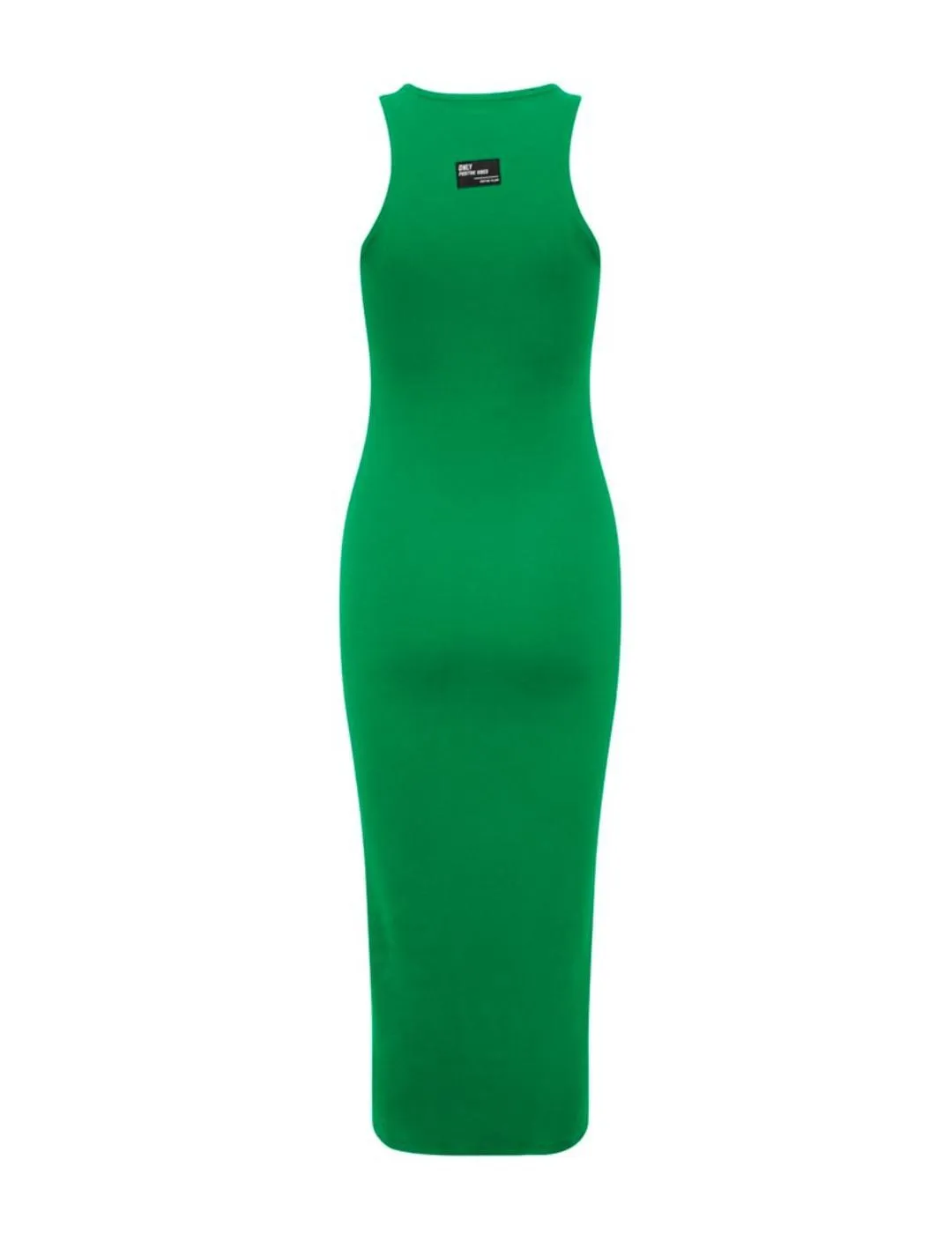 Vestido Only Betty midi verde de canalé para mujer