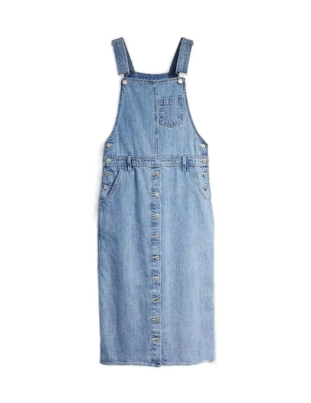 Vestido pichi Levi´s Tico denim azul de tirantes de mujer