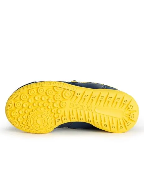 Zapatilla munich g3 kid vco indoor 385 azul amarillo de niño