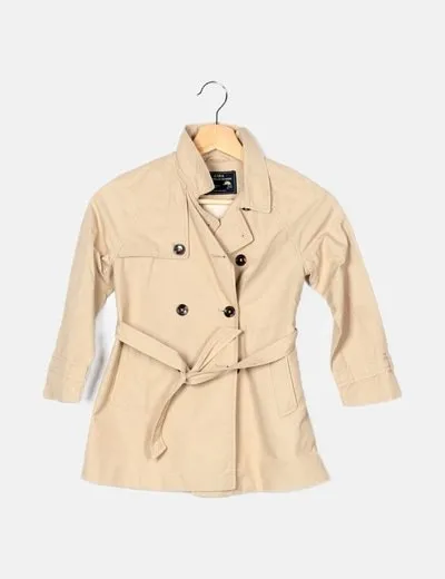 Zara Gabardina beige básica