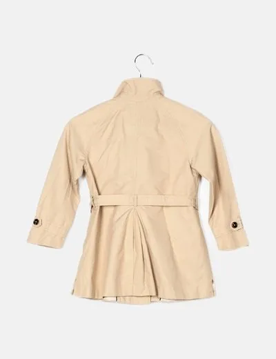 Zara Gabardina beige básica